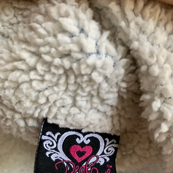 Real Love Turquoise Hoodie, fully lined size 10 - Picture 4 of 5